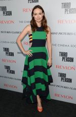 OLIVIA WILDE at Third Person Screening in New York