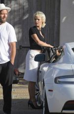 PAMELA ANDERSON Visits a Friend in Los Angeles