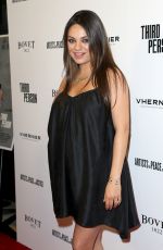 Pregnant MILA KUNIS at Third Person Premiere in Los Angeles