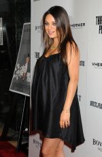 Pregnant MILA KUNIS at Third Person Premiere in Los Angeles