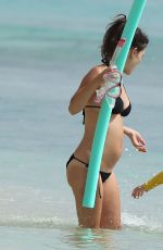 Pregnant RACHEL BILSON in Bikini on the Beach in Barbados 0806