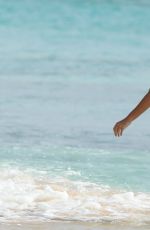 Pregnant RACHEL BILSON in Bikini on the Beach in Barbados 0806