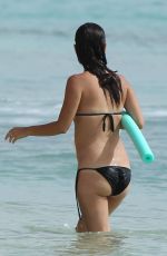 Pregnant RACHEL BILSON in Bikini on the Beach in Barbados 0806
