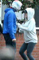 Pregnant SCARLETT JOHANSSON Out and About in London