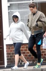 Pregnant SCARLETT JOHANSSON Out and About in London