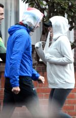 Pregnant SCARLETT JOHANSSON Out and About in London
