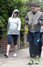 Pregnant SCARLETT JOHANSSON Out and About in London