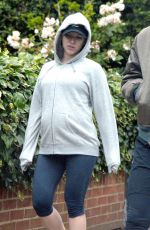 Pregnant SCARLETT JOHANSSON Out and About in London