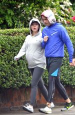 Pregnant SCARLETT JOHANSSON Out and About in London