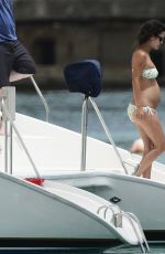 RACHEL BILSON in Bikini at a Yacht in Barbados