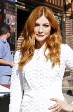 RACHELLE LEFEVRE Arrives at Late Show with David Letterman in New York