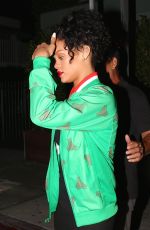 RIHANNA and Her Dad Out for Dinner in Santa Monica