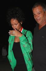 RIHANNA and Her Dad Out for Dinner in Santa Monica