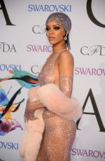 RIHANNA at CFDA Fashion Awards in New York 