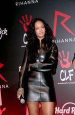 RIHANNA at Charity T-shirt Release Event with Hard Rock Cafe in Paris