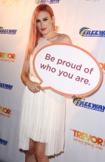 RUMER WILLIS at A Night out for Trevor at Petersen Automotive Museum in Los Angeles