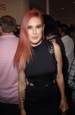 RUMER WILLIS at Zana Bayne Leather Fashion Show Party in Los Angeles