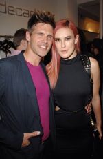RUMER WILLIS at Zana Bayne Leather Fashion Show Party in Los Angeles