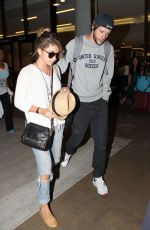 SARAH HYLAND at LAX Airport in Los Angeles