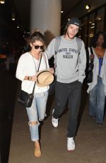 SARAH HYLAND at LAX Airport in Los Angeles