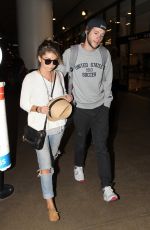 SARAH HYLAND at LAX Airport in Los Angeles