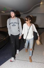 SARAH HYLAND at LAX Airport in Los Angeles