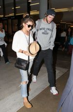 SARAH HYLAND at LAX Airport in Los Angeles