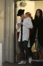 SELENA GOMEZ and Justin Bieber Leave Arclight Cinemas in Los Angeles