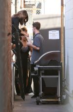 SELENA GOMEZ Arrives at Justin Bieber