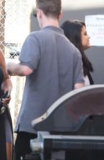 SELENA GOMEZ Arrives at Justin Bieber