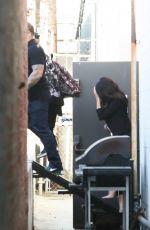 SELENA GOMEZ Arrives at Justin Bieber