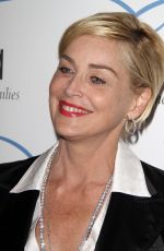 SHARON STONE at Aviva Gala 2014 in Los Angeles