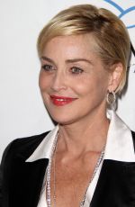 SHARON STONE at Aviva Gala 2014 in Los Angeles