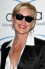SHARON STONE at Aviva Gala 2014 in Los Angeles