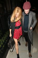 SIENNA MILLER at Chiltern Firehouse in London