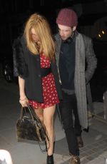 SIENNA MILLER at Chiltern Firehouse in London