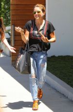 SOPHIA BUSH in Ripped jeans Out in West Hollywood