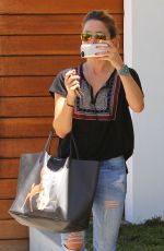 SOPHIA BUSH in Ripped jeans Out in West Hollywood
