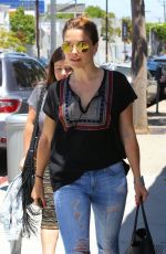 SOPHIA BUSH in Ripped jeans Out in West Hollywood