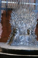 SOPHIE TURNER and Queen Elizabeth II on teh Set of Game of Thrones in Belfast
