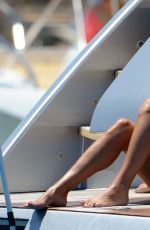 SYLVIE VAN DER VAART in Bikini at a Yacht in Formentera