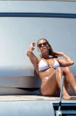 SYLVIE VAN DER VAART in Bikini at a Yacht in Formentera