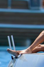 SYLVIE VAN DER VAART in Bikini at a Yacht in Formentera