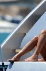 SYLVIE VAN DER VAART in Bikini at a Yacht in Formentera