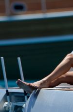 SYLVIE VAN DER VAART in Bikini at a Yacht in Formentera