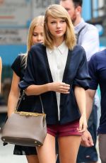 TAYLOR SWIFT in Short Shorts Out in New York