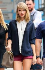 TAYLOR SWIFT in Short Shorts Out in New York