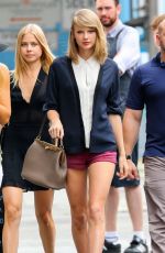 TAYLOR SWIFT in Short Shorts Out in New York