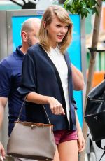 TAYLOR SWIFT in Short Shorts Out in New York