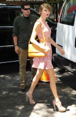 TAYLOR SWIFT in Summer Dress Out and About in new York